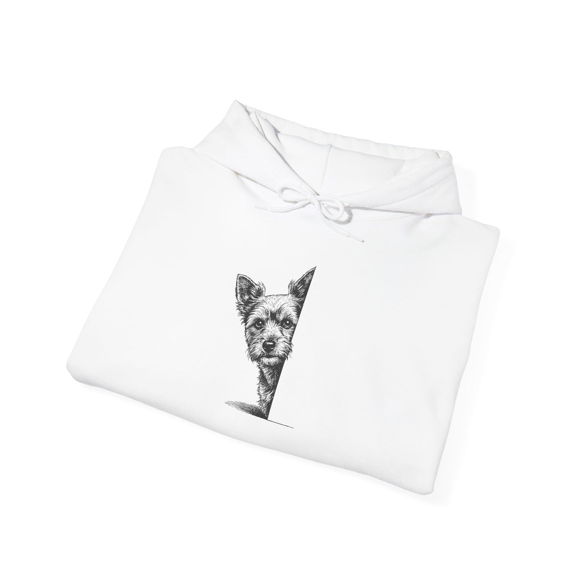 Yorkshire Terrier Yorkie Peeking Hoodie Taco-Dog