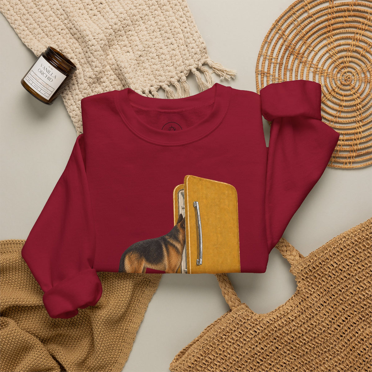 German Shepherd Refrigerator Sweatshirt Taco-Dog