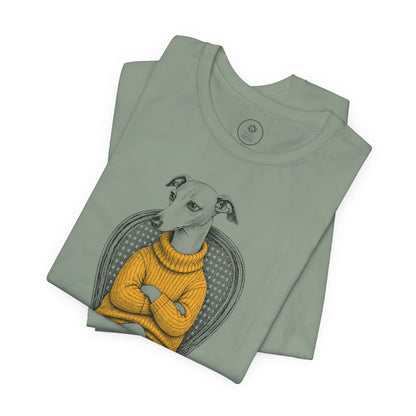 Italian Greyhound Whippet Reluctant Turtleneck T-Shirt