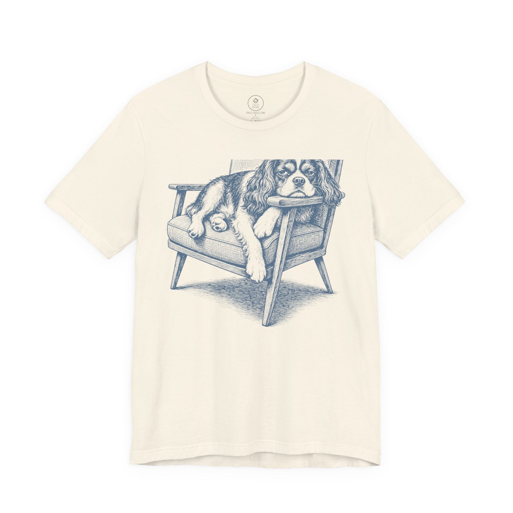Cavalier King Charles Spaniel Occupied T-Shirt Natural Taco-Dog