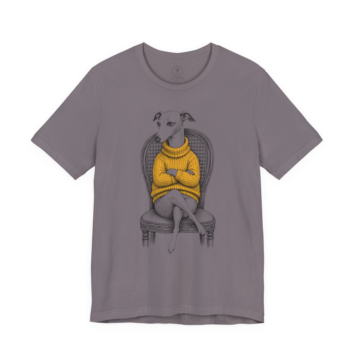 Italian Greyhound Whippet Reluctant Turtleneck T-Shirt