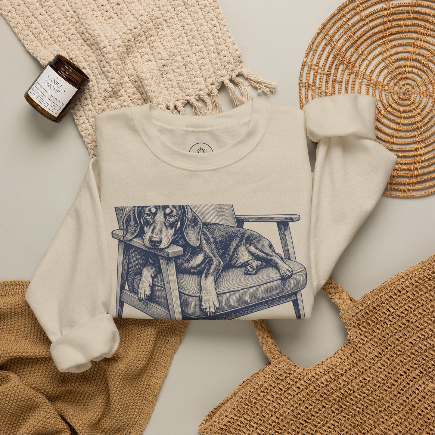 Dachshund Occupied Sweatshirt Taco-Dog