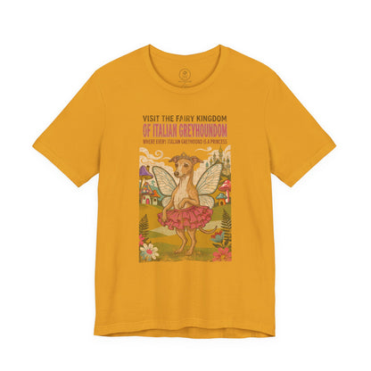 Italian Greyhound Whippet Fairy Kingdom T-Shirt Taco-Dog