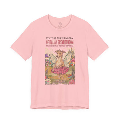 Italian Greyhound Whippet Fairy Kingdom T-Shirt Taco-Dog