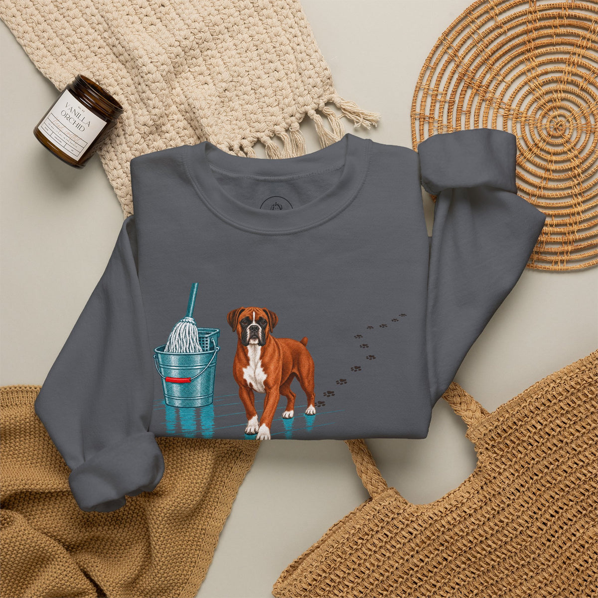 Boxer Mop Sweatshirt Taco-Dog