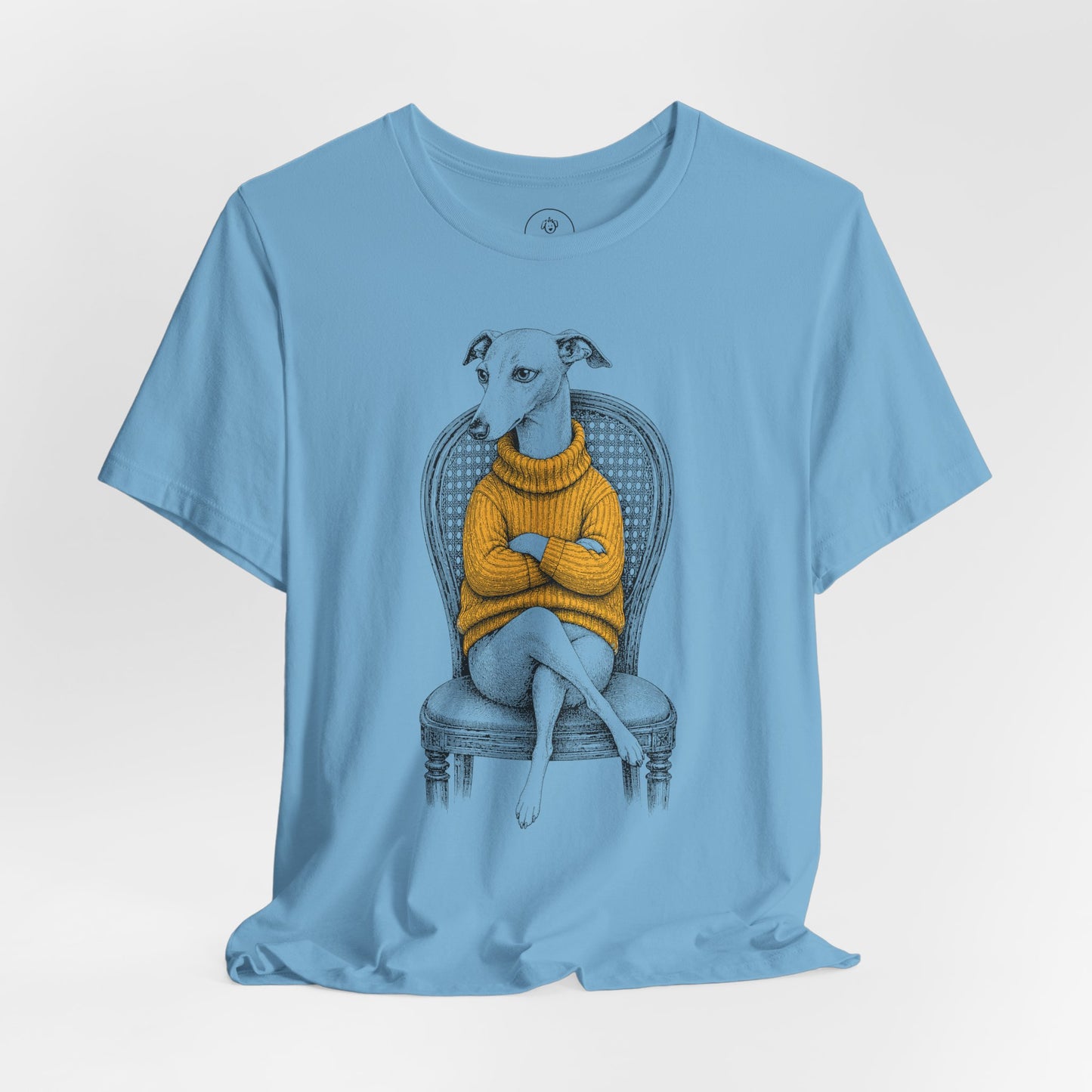 Italian Greyhound Whippet Reluctant Turtleneck T-Shirt