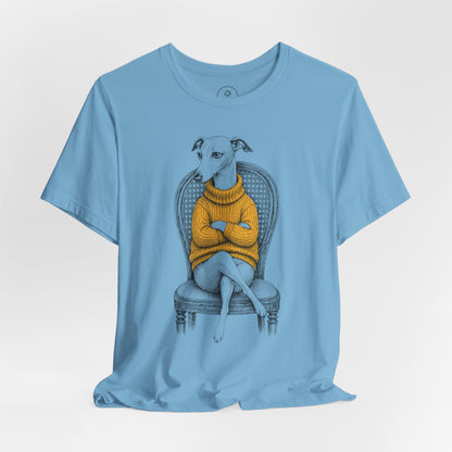 Italian Greyhound Whippet Reluctant Turtleneck T-Shirt