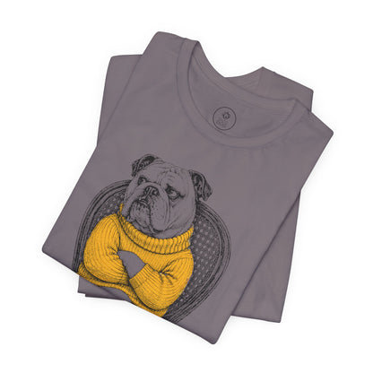English Bulldog Reluctant Turtleneck T-Shirt