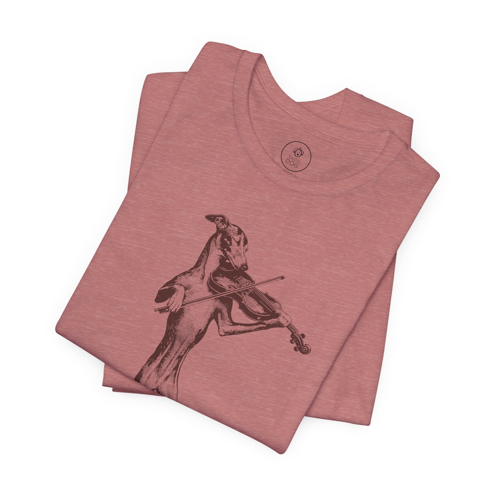 Italian Greyhound Whippet Violin T-Shirt Taco-Dog