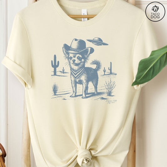 Chihuahua Ink Cowboy UFO T-Shirt