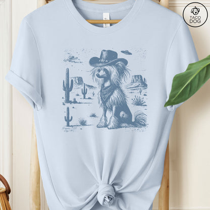 Chinese Crested Ink Cowboy UFO T-Shirt