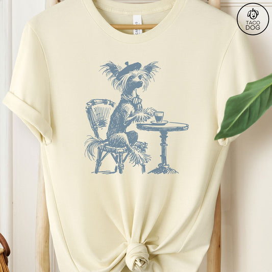 Chinese Crested Paris Coffee T-Shirt