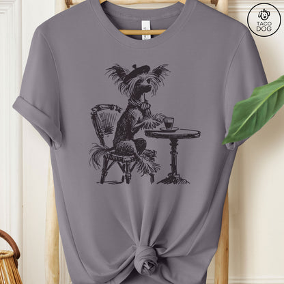 Chinese Crested Paris Coffee T-Shirt