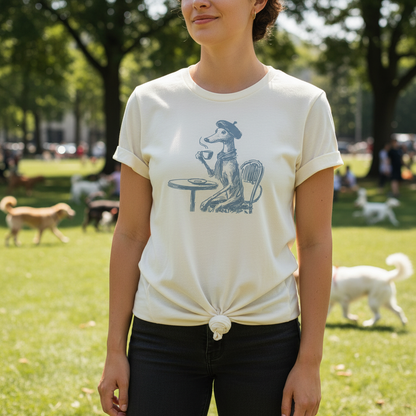 Iggy Greyhound Whippet Italian Greyhound Paris France T-Shirt