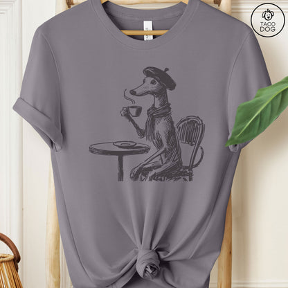 Iggy Greyhound Whippet Italian Greyhound Paris France T-Shirt