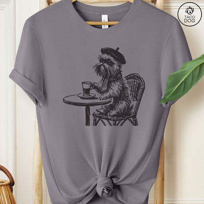 Brussels Griffon Griff France Paris Coffee T-Shirt