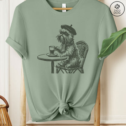 Brussels Griffon Griff France Paris Coffee T-Shirt