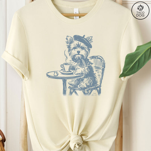 Yorkie Yorkshire Terrier Paris France T-Shirt