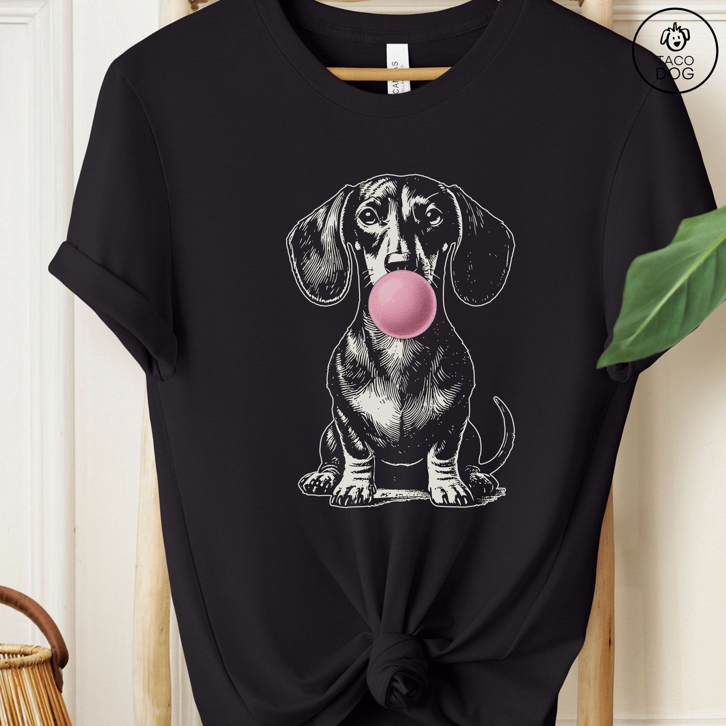 Dachshund Weenie Wiener Dog Doxie Gum Bubblegum T-Shirt