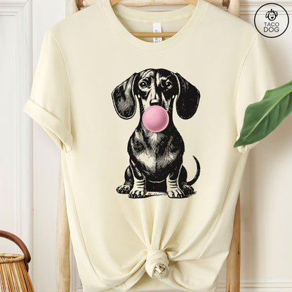 Dachshund Weenie Wiener Dog Doxie Gum Bubblegum T-Shirt