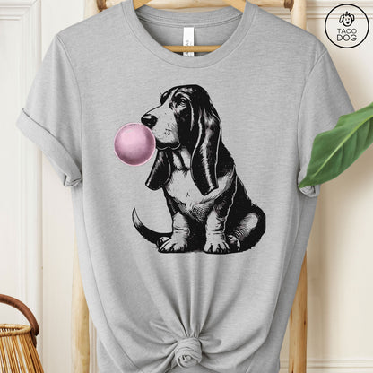 Basset Hound Bubblegum Bubble Gum T-Shirt