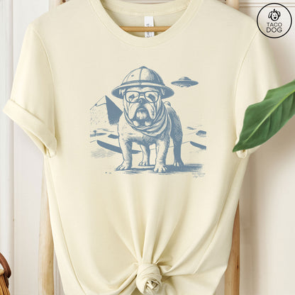 English Bulldog Pyramids Egypt T-Shirt