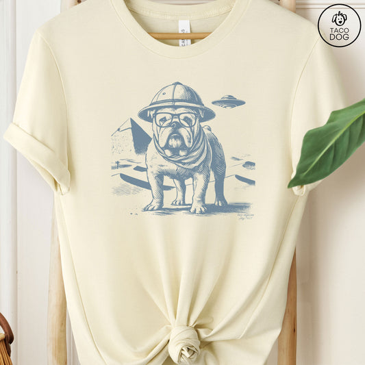 English Bulldog Pyramids Egypt T-Shirt