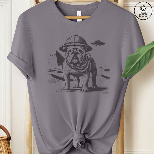 English Bulldog Pyramids Egypt T-Shirt Storm Taco-Dog