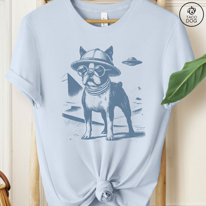 Boston Terrier Pyramid Egypt T-Shirt