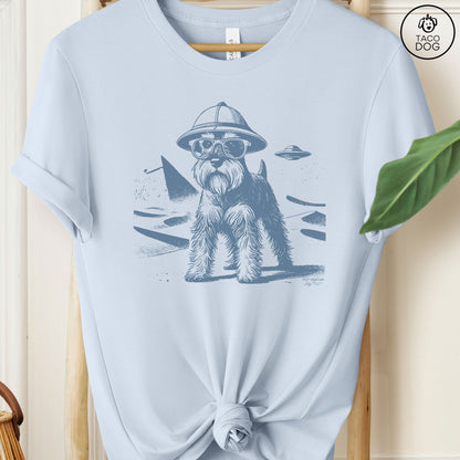Schnauzer Egypt Pyramid Pyramids UFO T-Shirt
