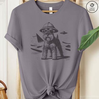 Schnauzer Egypt Pyramid Pyramids UFO T-Shirt