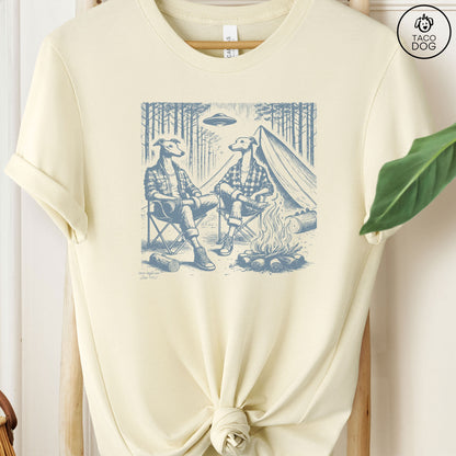 Greyhound Whippet Italian Greyhound Iggy Camping T-Shirt