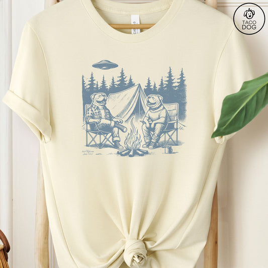 English Bulldog Camping T-Shirt