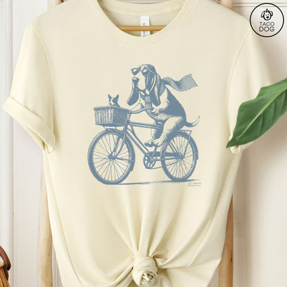 Basset Hound Bike Bicycle T-Shirt