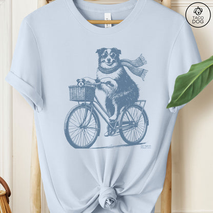 Aussie Australian Shepherd Bike Bicycle T-Shirt