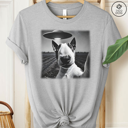 Bull Terrier UFO Selfie T-Shirt