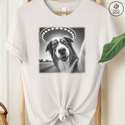 Australian Shepherd Aussie Selfie UFO T-Shirt
