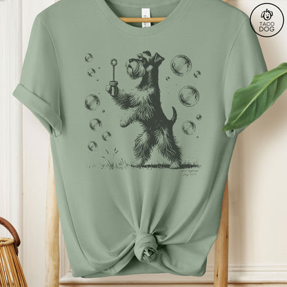 Schnauzer Bubbles Blowing Bubbles T-Shirt