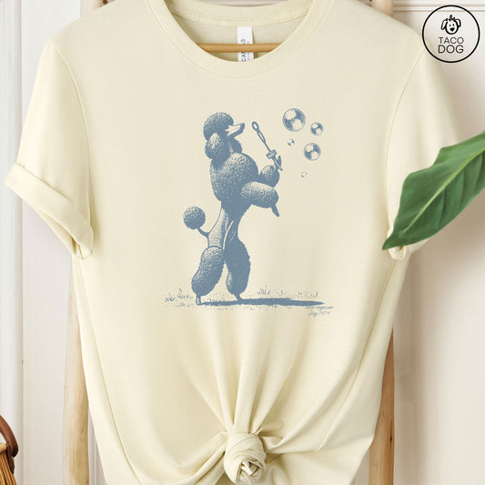 Poodle Ink Drawing Bubbles T-Shirt
