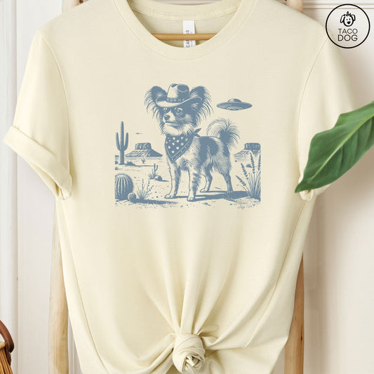 Papillon Cowboy Ink Space Cowboy UFO T-Shirt