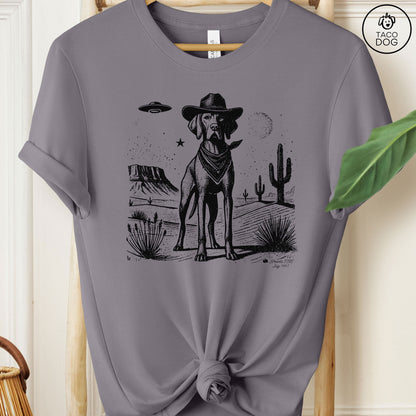 Vizsla Cowboy Ink Space Cowboy UFO T-Shirt
