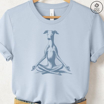 Italian Greyhound Whippet Iggy Meditate Yoga T-Shirt