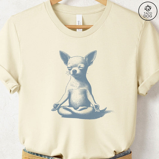 Chihuahua Meditate Yoga T-Shirt