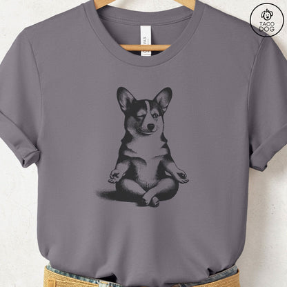 Corgi Meditate Yoga T-Shirt