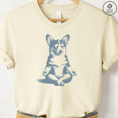 Corgi Meditate Yoga T-Shirt