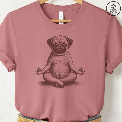 Pug Meditate Yoga T-Shirt