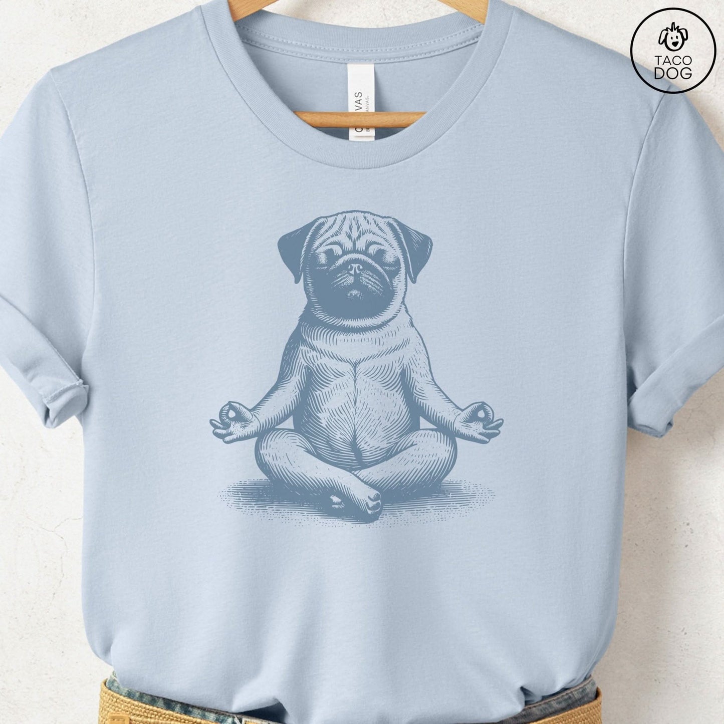 Pug Meditate Yoga T-Shirt