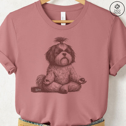 Shih Tzu Meditate Yoga T-Shirt