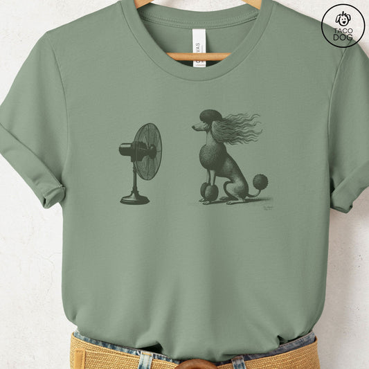 Poodle Fan T-Shirt Sage Taco-Dog