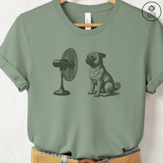 Pug Fan T-Shirt Sage Taco-Dog